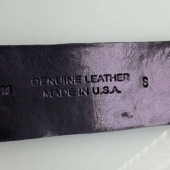 Sandy Duftler Designs Tortoiseshell and Leather elastic wide belt size S EUC main image 13